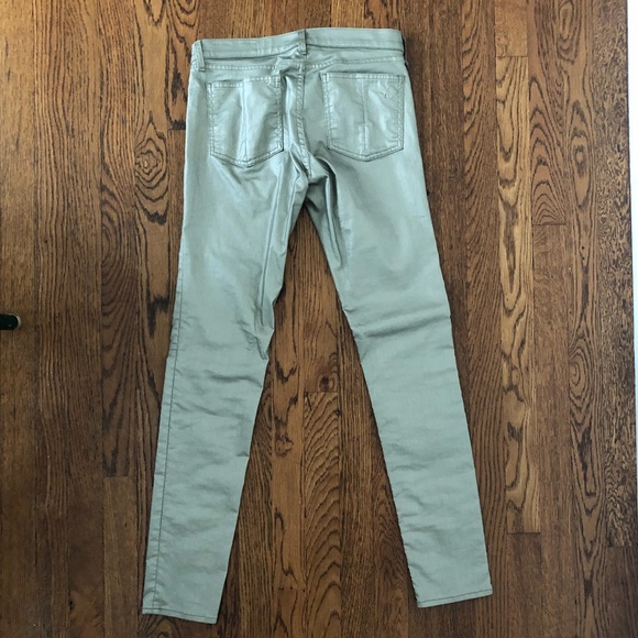 Rag and Bone gold oil cloth skinny jeans - NWT - Picture 2 of 3